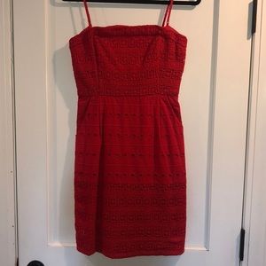 Red Eyelet Sundress